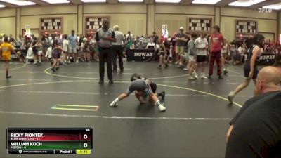 52 lbs Round 3 (6 Team) - Ricky Piontek, Elite Wrestling vs William Koch, M2TCNJ