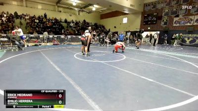 215 lbs Cons. Round 2 - Emilio Herrera, Glendora vs Erick Medrano, Hueneme