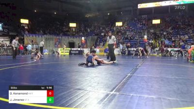 90 lbs Consy 3 - Oakley Kenamond, Mifflinburg vs Jayden Jimenez, St Ann's