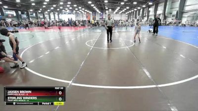 52 lbs Rd# 10- 4:00pm Saturday Final Pool - Sterling Winders, Team New Mexico vs Jaxsen Brown, Maryland BLACK