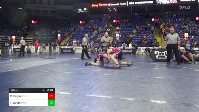 117 lbs Semifinal - Cole Fogle, Boyertown vs Tigh Coyle, Malvern Prep