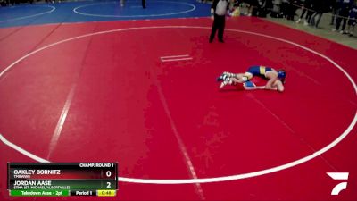 130 lbs Champ. Round 1 - Oakley Bornitz, TMBWWG vs Jordan Aase, STMA (St. Michael/Albertville)