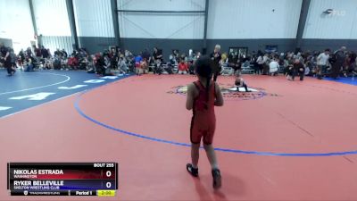 56 lbs Round 3 - Nikolas Estrada, Washington vs Ryker Belleville, Shelton Wrestling Club