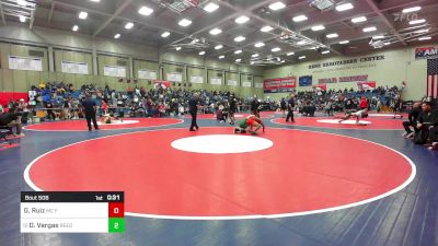 154 lbs Consi Of 16 #2 - Giovanni Ruiz, Mc Farland vs Demetrius Vargas, Reedley