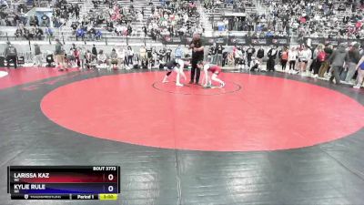 59 lbs 7th Place Match - Larissa Kaz, WI vs Kylie Rule, WI