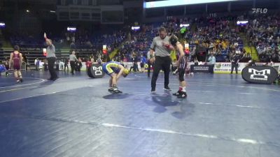 75 lbs Round Of 32 - Adam Slother Jr, West Branch vs Gavin Smith, Titusville