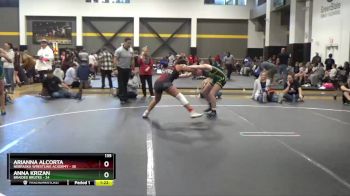 135 lbs Round 3 (4 Team) - Anna Krizan, Braided Brutes vs Arianna Alcorta, Nebraska Wrestling Academy
