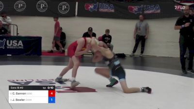 44 kg Cons 16 #2 - Cruz Gannon, Sebolt Wrestling Academy vs Jaxten Bowler, Champions Wrestling Club