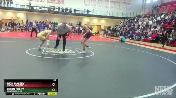 126 lbs Semifinals (8 Team) - Nick Massey, Caravel Academy vs Colin Foley, Saint Mark`s