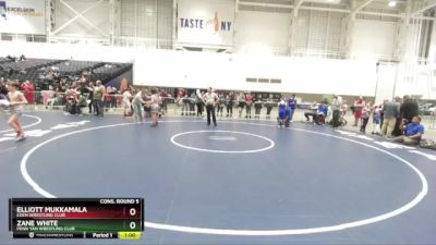 102 lbs Cons. Round 5 - Zane White, Penn Yan Wrestling Club vs Elliott Mukkamala, Eden Wrestling Club