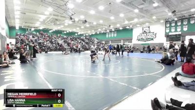 121 lbs Cons. Round 3 - Lisa Hanna, South Torrance vs Megan Merrifield, Temescal Canyon