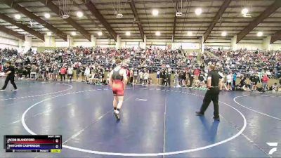 160 lbs Champ. Round 2 - Jacob Blandford, ID vs Thatcher Casperson, UT