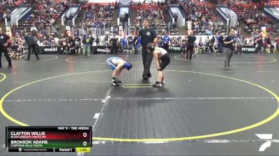 Cons. Round 1 - Bronson Adams, Chippewa Hills Youth vs Clayton Willis, Black Knights Youth WC