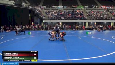 102 lbs Cons. Round 1 - Kinnick Vance, Immortal Athletics WC vs Gannon O`Shea, Northeast Iowa Wrestling Club