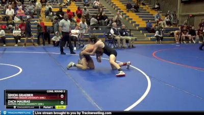 133 lbs Cons. Round 2 - Zach Mauras, Eastern Oregon University (Ore.) vs Simon Graeber, Southern Oregon University (Ore.)