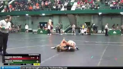 125 lbs Quarterfinal - Maximo Renteria, Illinois vs Trevor Marsman, Cornerstone