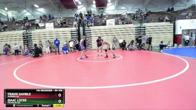 99-106 lbs Round 2 - Isaac Locke, Franklin WC vs Travis Gamble, Warren WC