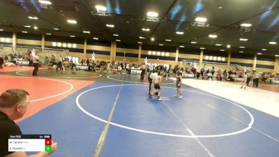 58 lbs Consi Of 8 #2 - Wyatt Tarnow, Powerline WC vs Asher Ruybal, San Luis Valley WC