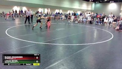 120 lbs Round 1 (16 Team) - Sloan Johannsen, SD Renegades vs Logan Bickel, Indiana Prospects