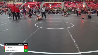 110 lbs Semifinal - Tayber Driggs, Manhattan Wrestling Club vs Ryne Jorgensen, The Best Wrestler