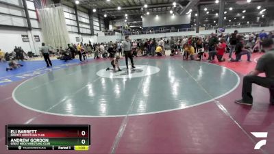 69 lbs Quarterfinal - Eli Barrett, Grizzly Wrestling Club vs Andrew Gordon, Great Neck Wrestling Club