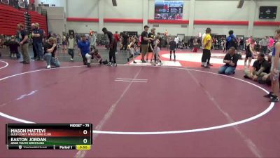 75 lbs Cons. Round 1 - Mason Mattevi, Gulf Coast Wrestling Club vs Easton Jordan, Arab Youth Wrestling