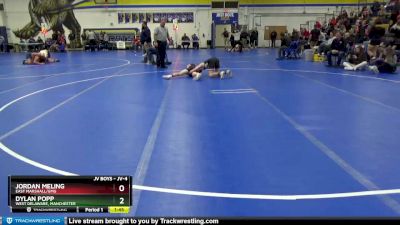 JV-4 lbs Round 2 - Jordan Meling, East Marshall/GMG vs Dylan Popp, West Delaware, Manchester