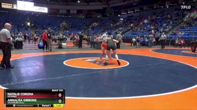 140 lbs Quarterfinal - Natalie Corona, McHenry vs Annalisa Gibbons, Galesburg (H.S.)