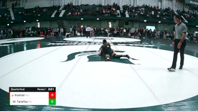 133 lbs Quarterfinal - Wilfried Tanefeu, Michigan vs Jace Koelzer, Oklahoma