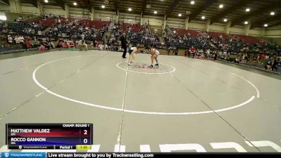 97 lbs Champ. Round 1 - Matthew Valdez, NM vs Rocco Gannon, WA