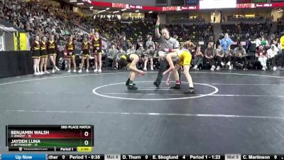 106 lbs Finals (1st & 3rd) - Benjamin Walsh, 4-Ankeny vs Jayden Luna, 2-Bettendorf