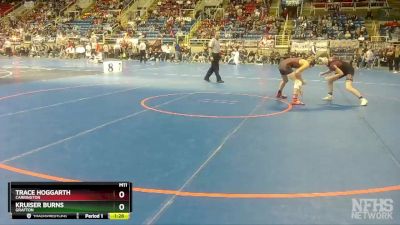 120 lbs Semifinal - Trace Hoggarth, Carrington vs Kruiser Burns, Grafton