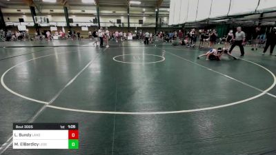 100 lbs Round Of 16 - Lucas Bundy, Landstown Eagle Wrestling Club vs Mahmoud ElBardicy, Legend Wrestling Club