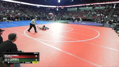 D3-120 lbs Quarterfinal - Co`Ji Campbell, Ken. St. Joseph Cath. Ac. vs Dylan Powell, Brookwood