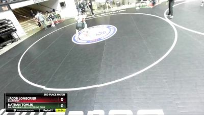 79 lbs 3rd Place Match - Nathan Tomlin, Golden Grapplers Wrestling Club vs Jacob Longcrier, California