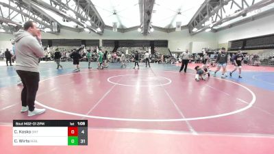 101 lbs Rr Rnd 1 - Caleb Kosko, Grit Mat Club vs Christian Wirts, Rebellion