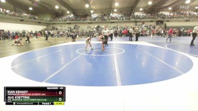 65 lbs Champ. Round 1 - Kian Kenady, Terminator Wrestling Academy-AAA  vs Gus Koetting, Ste. Genevieve Youth Wrestling Club-AAA