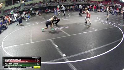 95 lbs Cons. Round 2 - Mannix Davis, WWC Predator Wrestling vs Daxton Worley, Sutherland Youth Wrestling Club