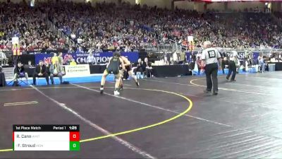 D4-165 lbs 1st Place Match - Fulton Stroud, Iron Mountain HS vs Robert Cann, Whitmore Lake HS