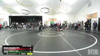 138 lbs Champ. Round 1 - Rykin Resureccion, Monte Vista Christian vs Noah Zabala-Taa, Milpitas