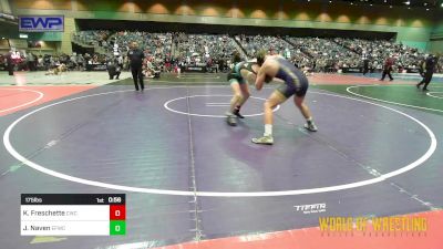 175 lbs Quarterfinal - Kannon Freschette, Camas Wrestling Club vs Jackson Naven, Elite Force Wrestling Club