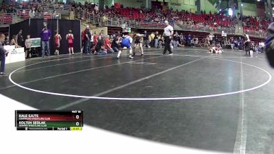 100 lbs Cons. Round 2 - Kale Sjuts, Champions Wrestling Club vs Kolten Sedlak, Seward Wrestling Club