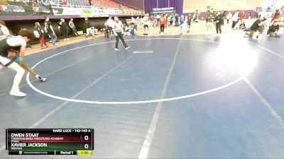 143-143 A Round 1 - Owen Staat, Thoroughbred Wrestling Academy (TWA) vs Xavier Jackson, Indiana