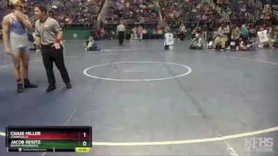 1A 152 lbs Semifinal - Jacob Regitz, Bishop McGuinness vs Chase Miller, Cherryville