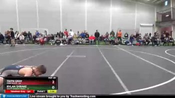 182 lbs Round 1 (8 Team) - Taitn Gray, Iowa White vs Rylan Shrake, South Dakota Mania