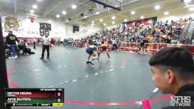 152 lbs Quarterfinal - Artie Bautista, San Dimas vs Hector Medina, Oxnard