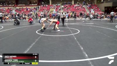 100 lbs Cons. Round 2 - Andrew York, Terminator Wrestling Academy vs Jack Haynes, Emporia Kids