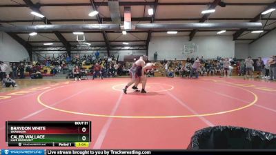 285 lbs 3rd Place Match - Braydon White, Okanogan vs Caleb Wallace, Lake Roosevelt