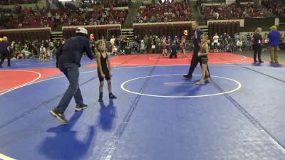 58 lbs Cons. Round 3 - Myles Williams, Montana Disciples vs Riker Steingruber, Headwaters Wrestling Academy