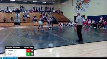 285 lbs Placement Matches (8 Team) - Brock Nobles, Toombs County vs Micah Rogers, Landmark Christian School